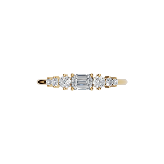 EMERALD WEDDING BAND - M&D Signature Jewels