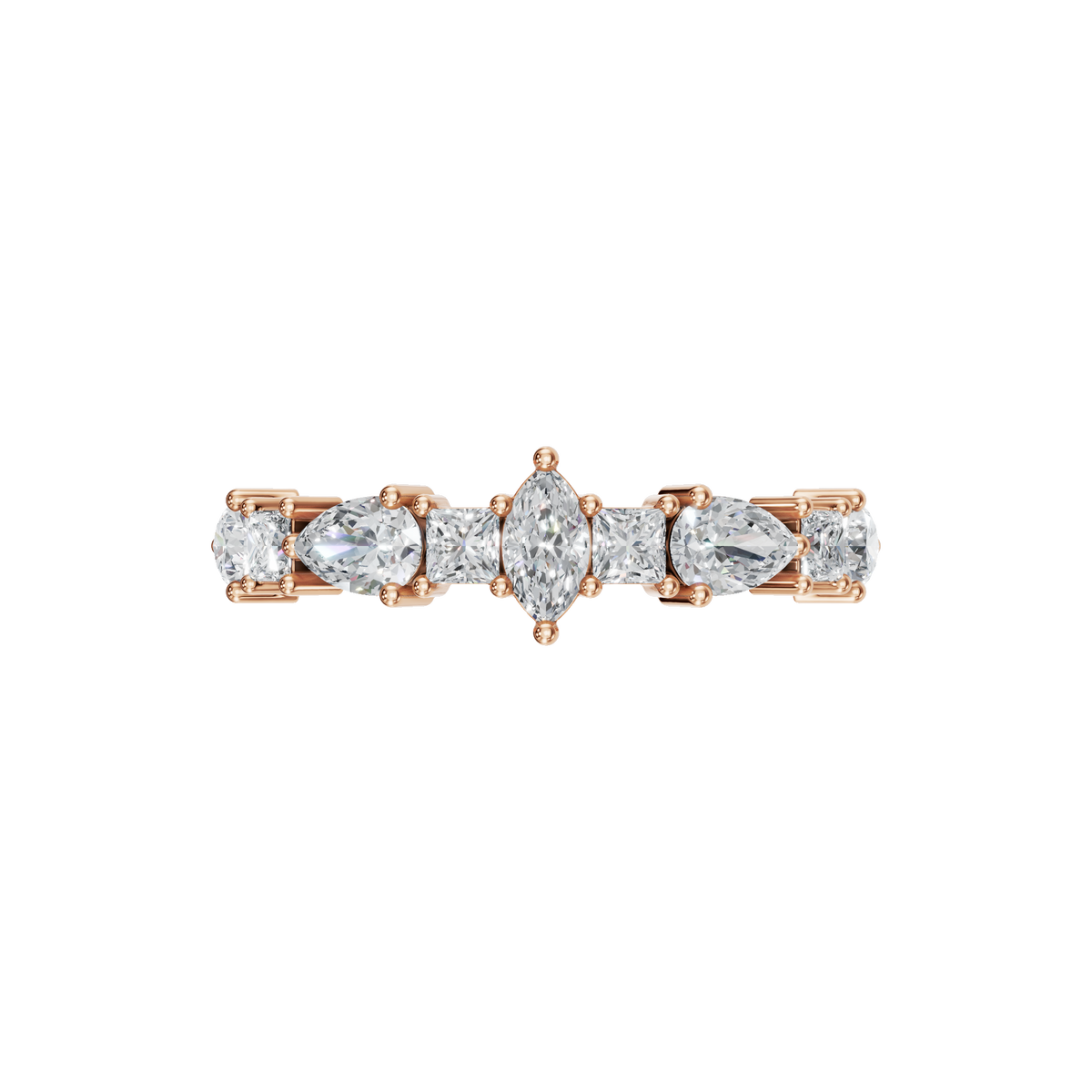 MULTI-SHAPE WEDDING BAND