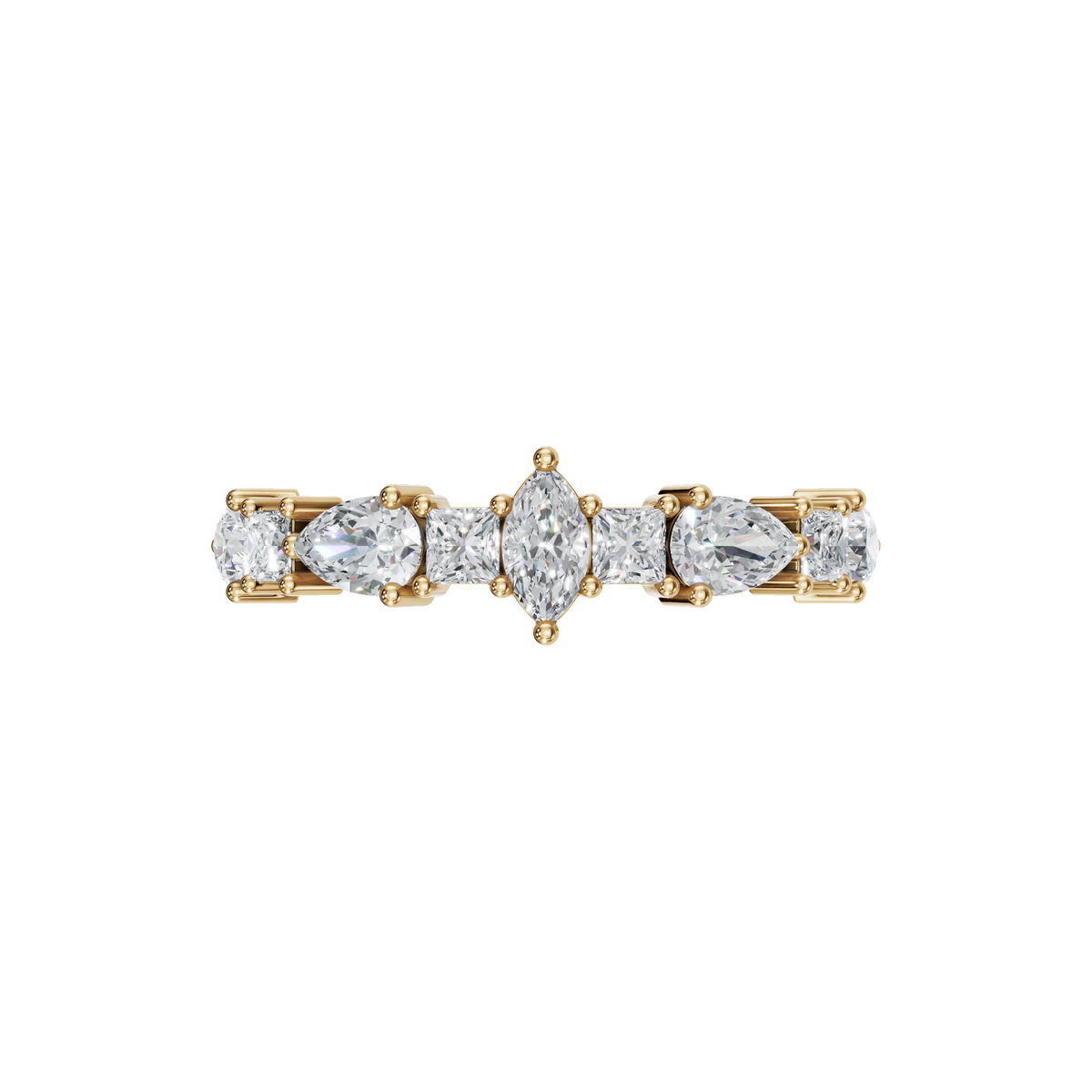MULTI-SHAPE WEDDING BAND