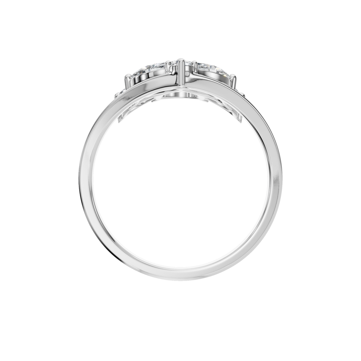 PEAR MARQUISE FANCY WEDDING BAND