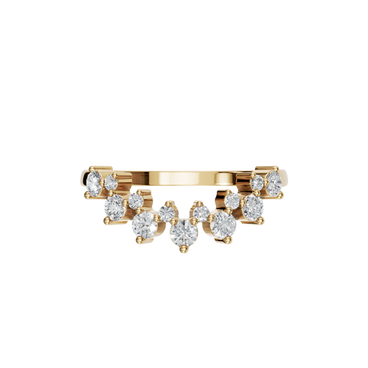 ROUND FANCY WEDDING BAND - M&D Signature Jewels