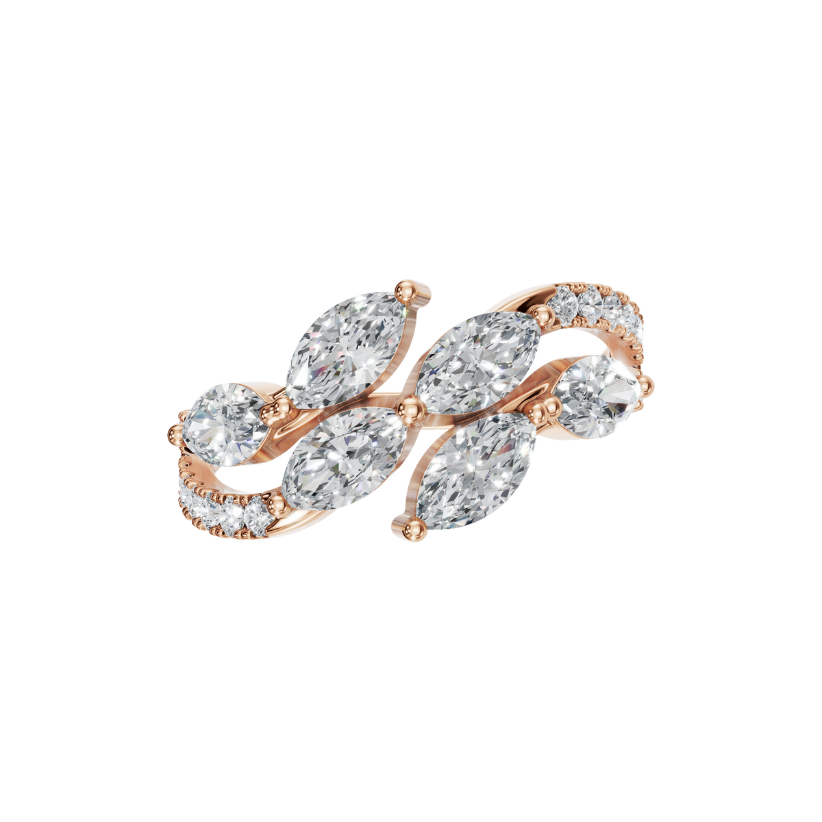 MARQUISE PAVE WEDDING BAND