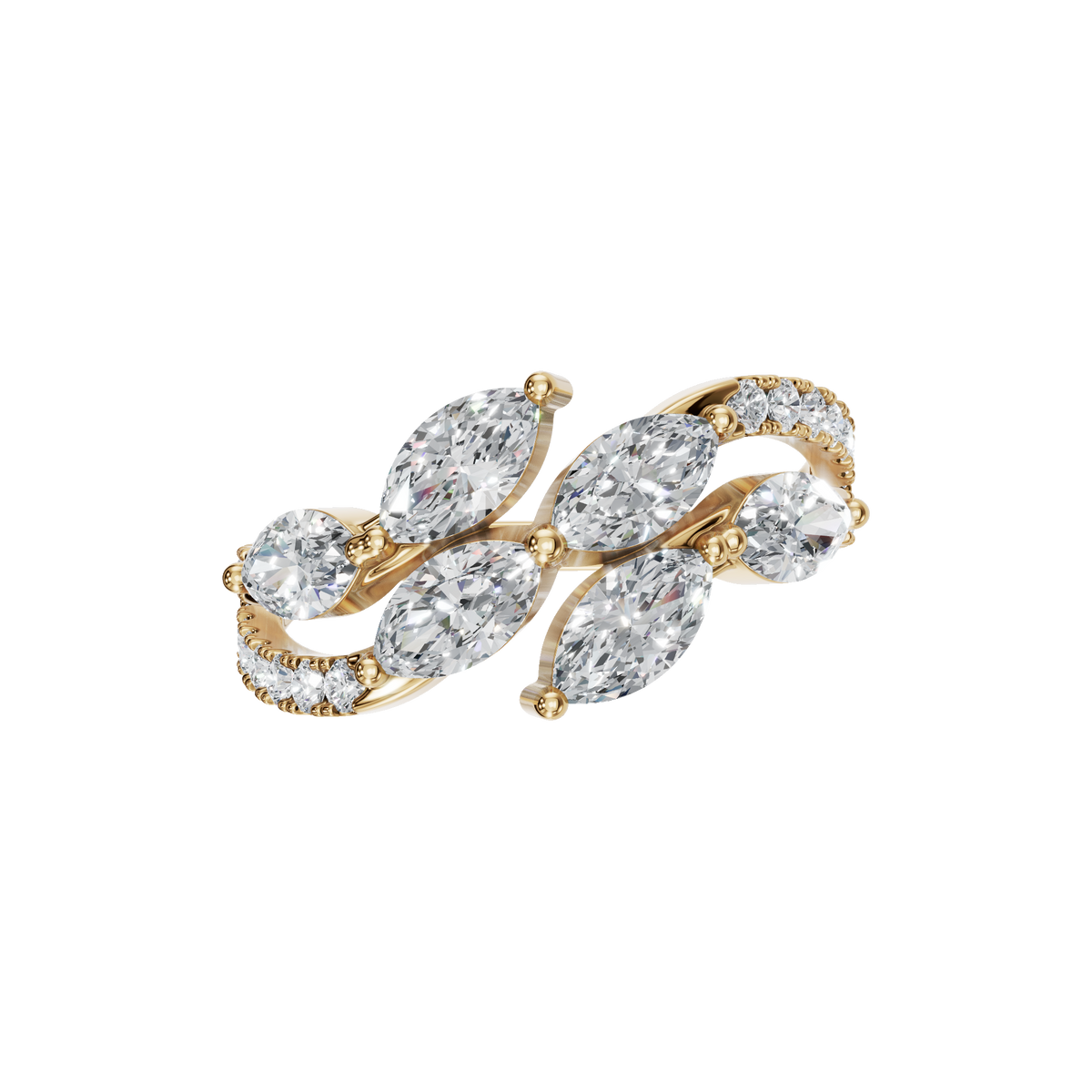 MARQUISE PAVE WEDDING BAND