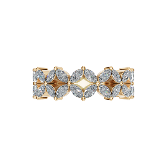 MARQUISE WEDDING BAND - M&D Signature Jewels