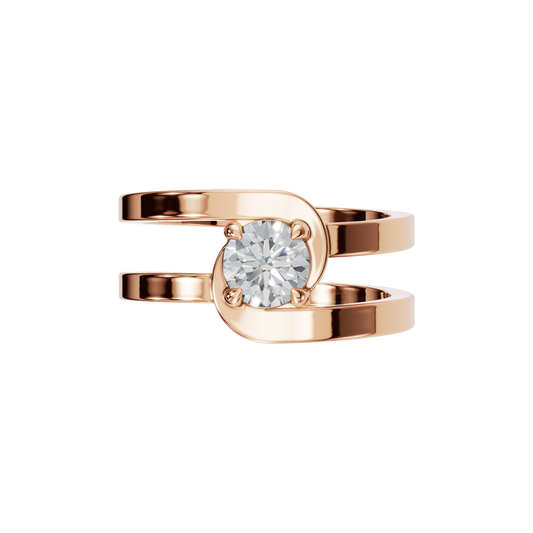 ROUND VINTAGE SOLITAIRE RING - M&D Signature Jewels