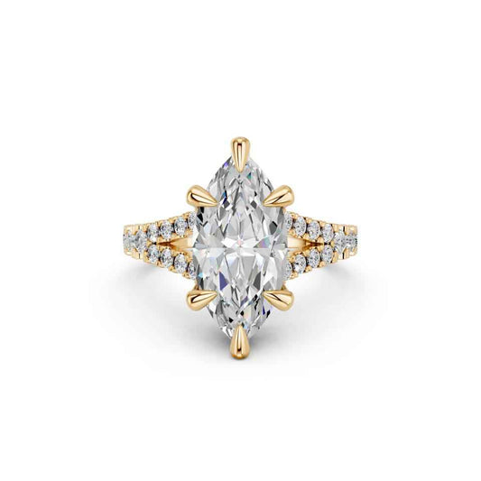 MARQUISE SPLIT SHANK WITH PAVE STONE