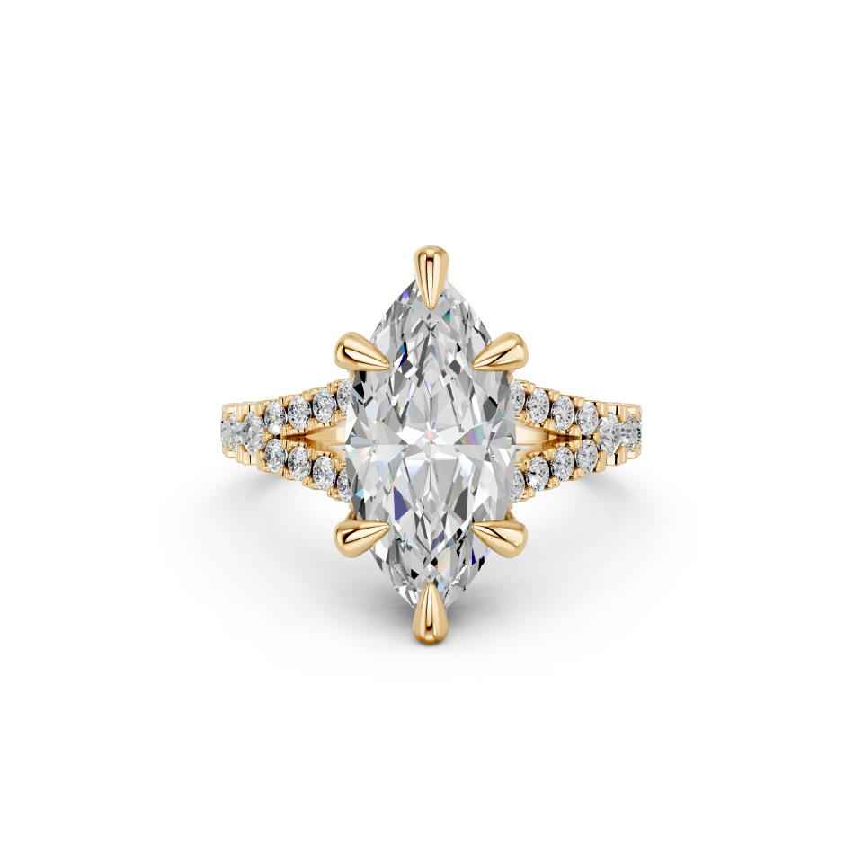 MARQUISE SPLIT SHANK WITH PAVE STONE