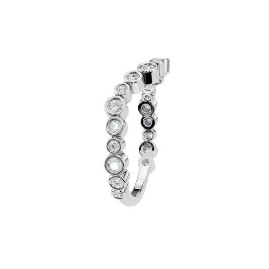 ROUND WAVE BEZEL WEDDING BAND - M&D Signature Jewels