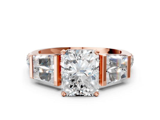RADIANT BAGUETTE CHANNEL RING - M&D Signature Jewels