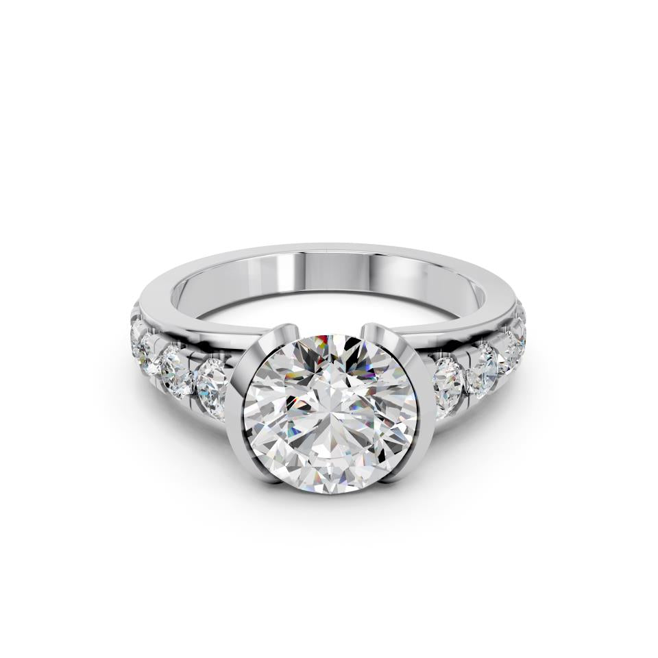 ROUND BEZEL PAVE RING