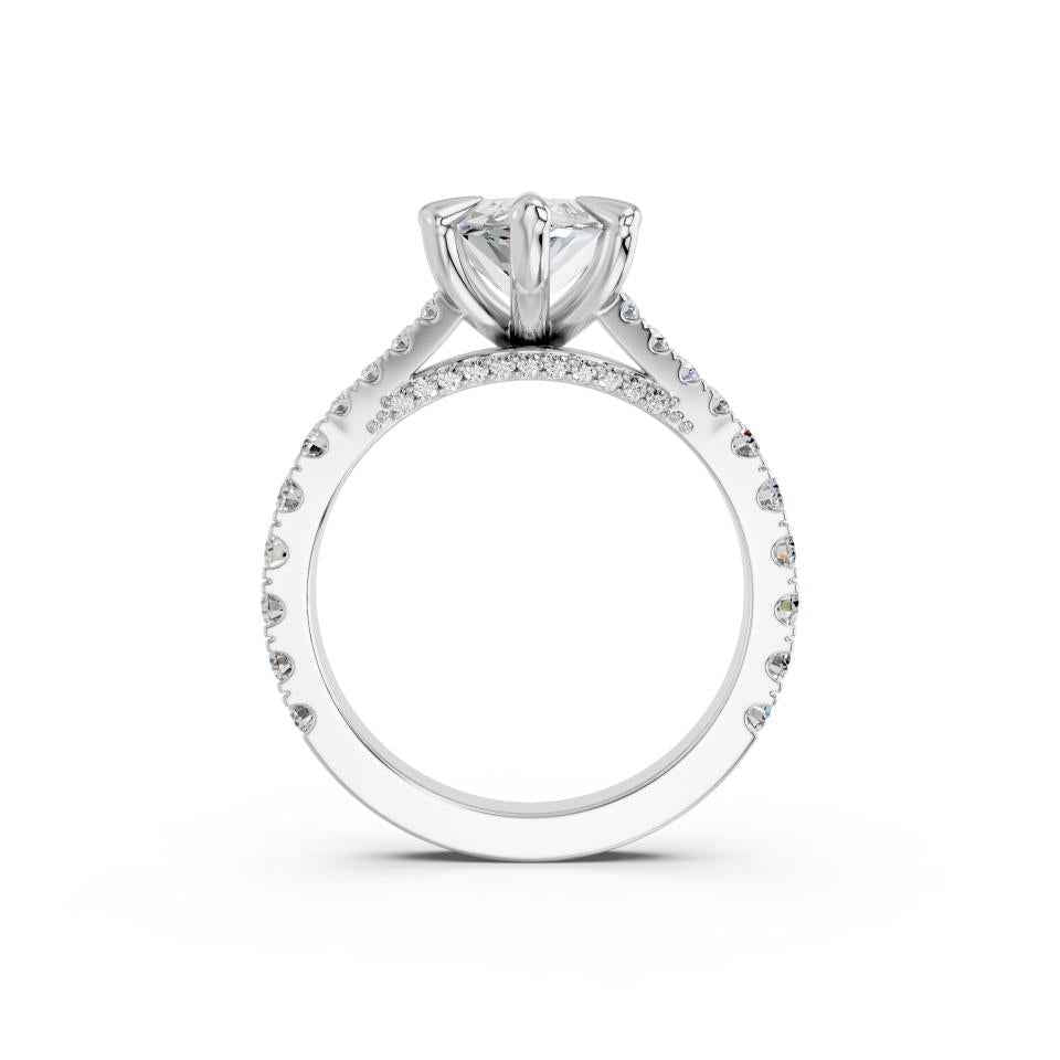 MARQUISE SPLIT SHANK WITH PAVE STONE