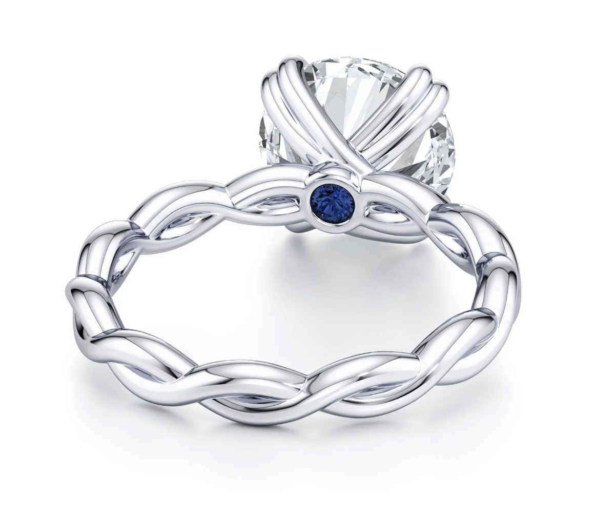 ROUND TWISTED PAVE RING