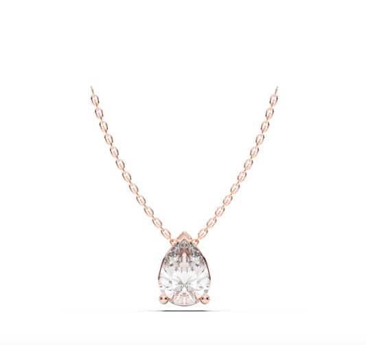 PEAR SOLITAIRE PENDANT