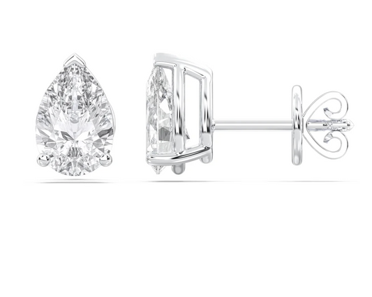 PEAR 3 PRONG BASKET EARRING