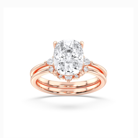 CUSHION VINTAGE RING WITH BAND - M&D Signature Jewels