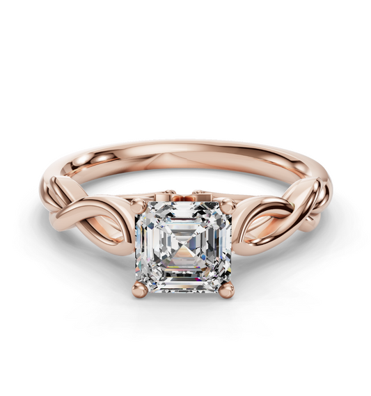 ASSCHER KNOT SOLITAIRE