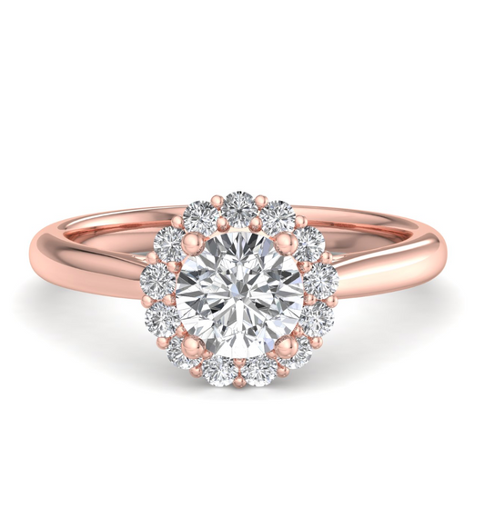ROUND HALO WITH HIDDEN HALO RING