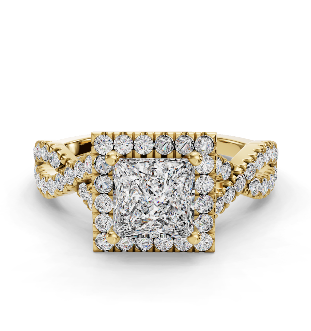 PRINCESS NATURE INSPIRED HALO RING - M&D Signature Jewels