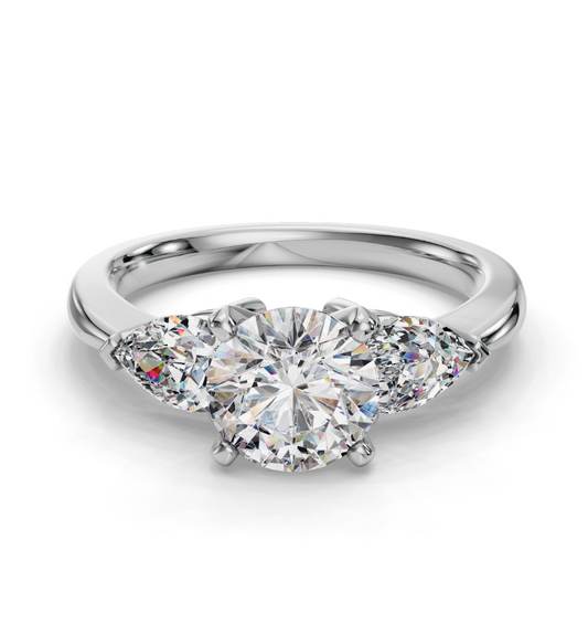 ROUND 3 STONE RING