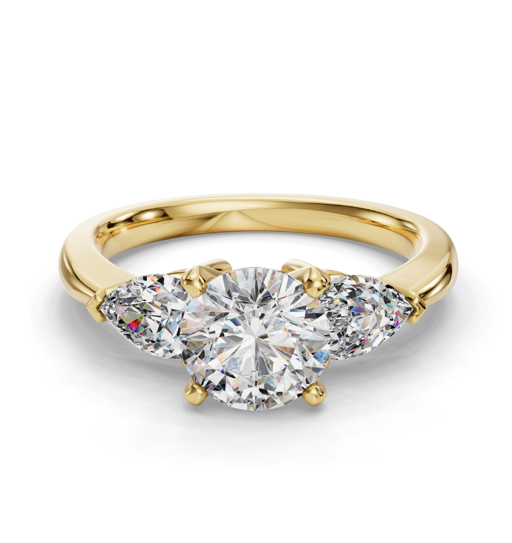ROUND 3 STONE RING
