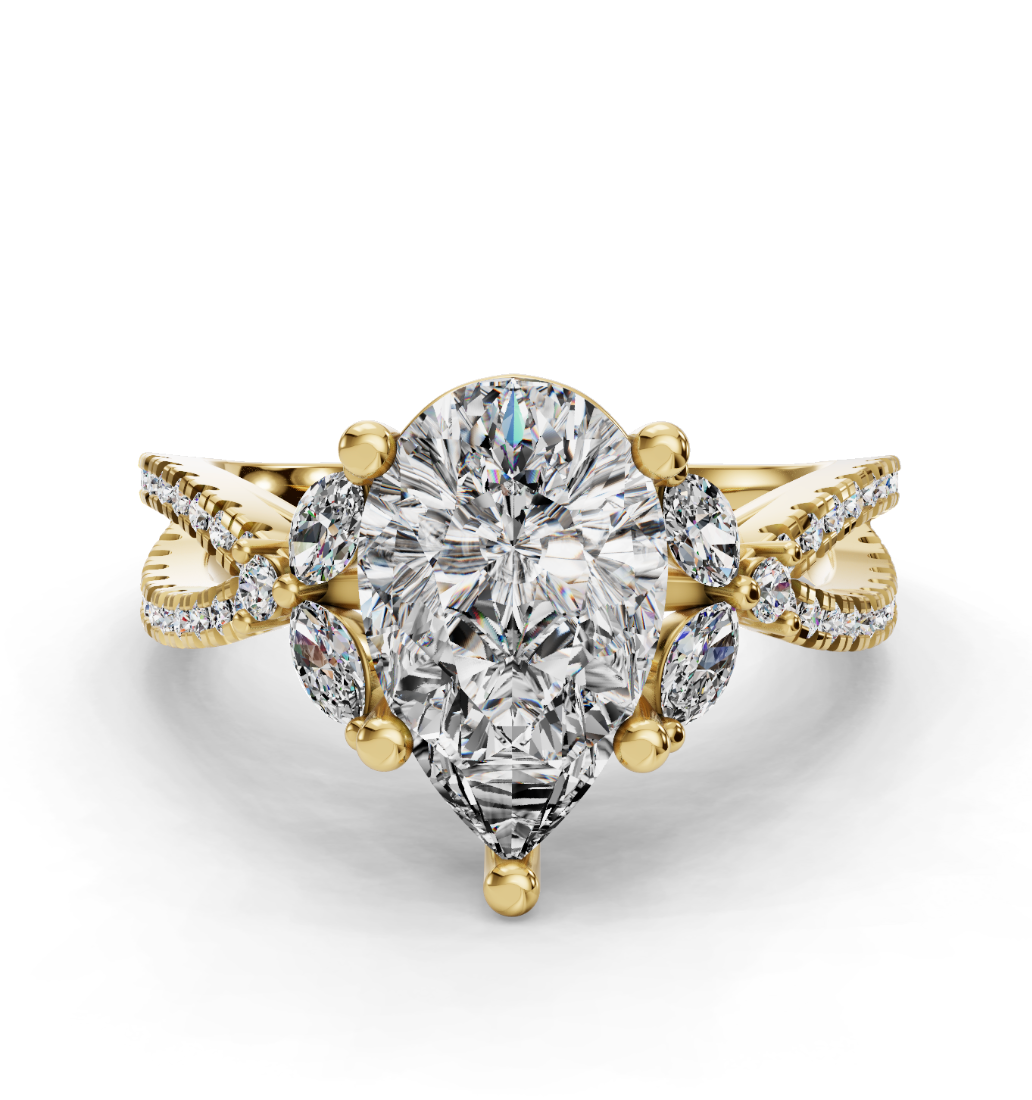 PEAR NATURE INSPIRED RING