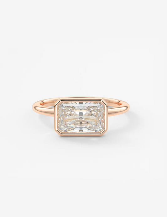 RADIANT EAST WEST WITH BEZEL RING