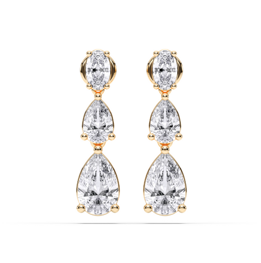 PEAR TEAR DROP EARRINGS