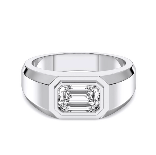 EMERALD MENS RING