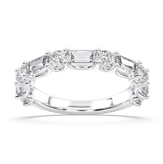 TWO STONE WEDDING BAND