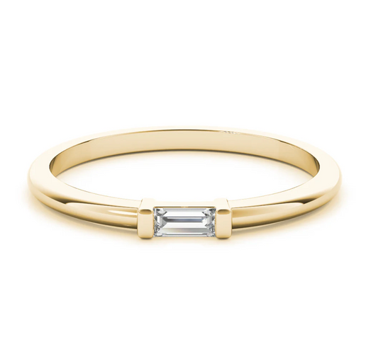 BAGUETTE WEDDING BAND