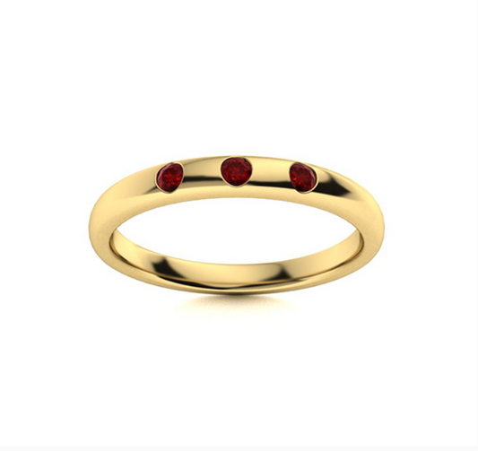 Garnet Wedding Ring