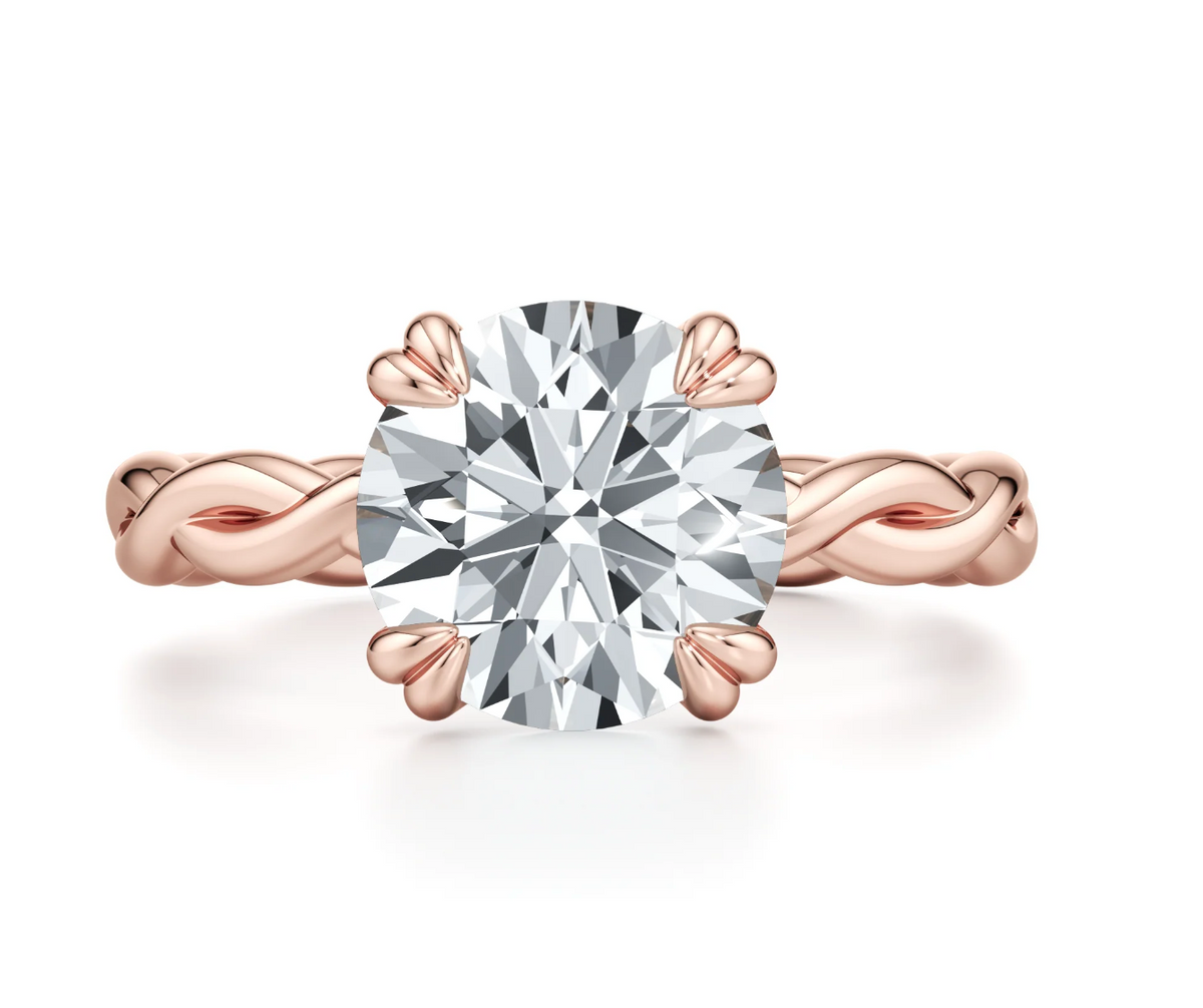 ROUND TWISTED PAVE RING