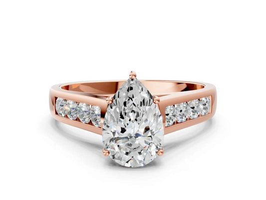 PEAR CHANNEL RING - M&D Signature Jewels
