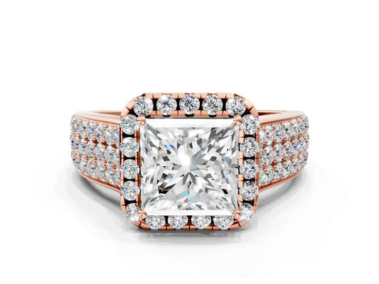 PRINCESS THREE ROW VINTAGE RING - M&D Signature Jewels