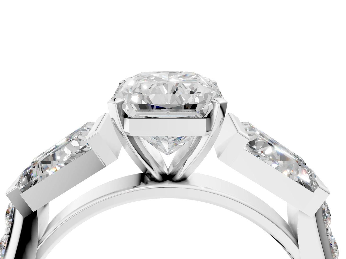 RADIANT BAGUETTE CHANNEL RING - M&D Signature Jewels