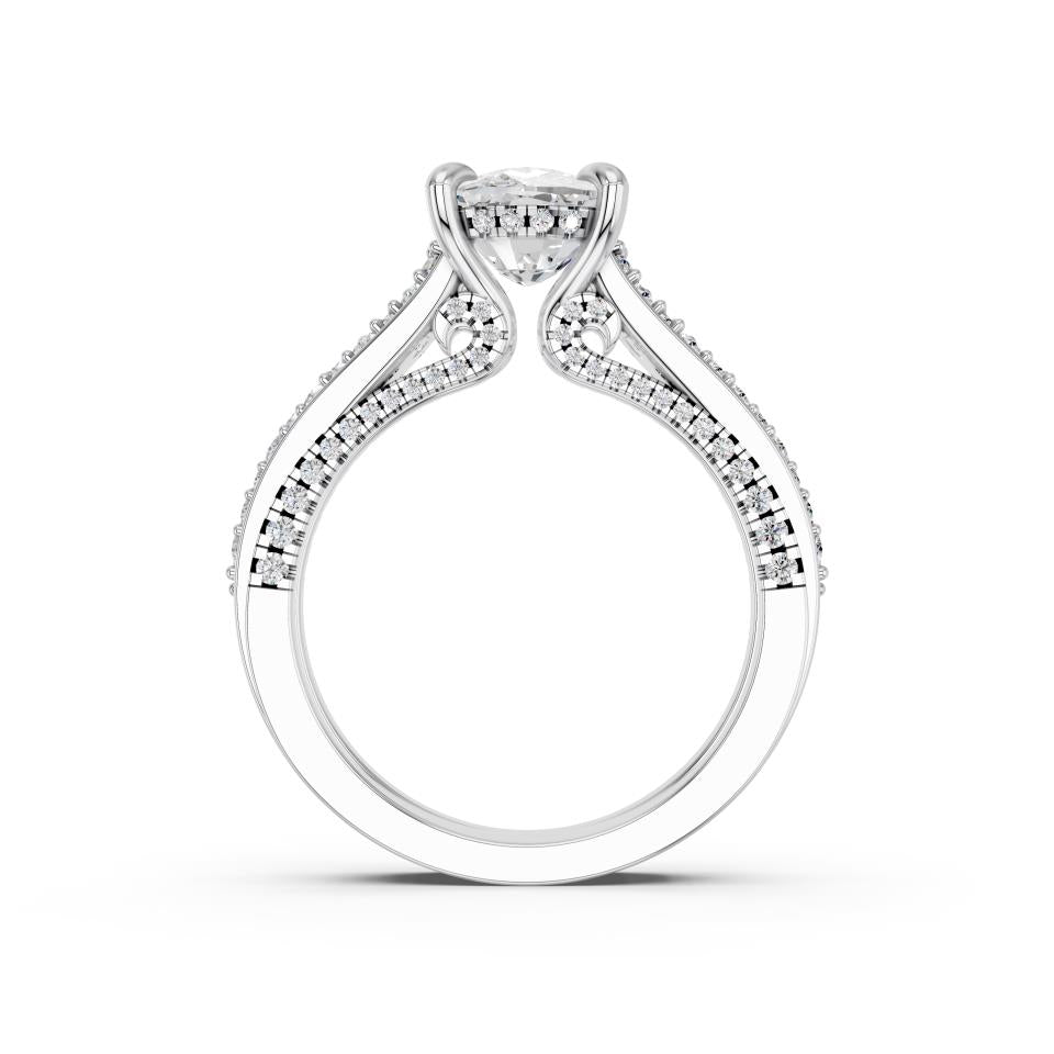 CUSHION FANCY PAVE RING