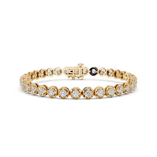 ROUND BUTTERFLY PRONG BRACELET