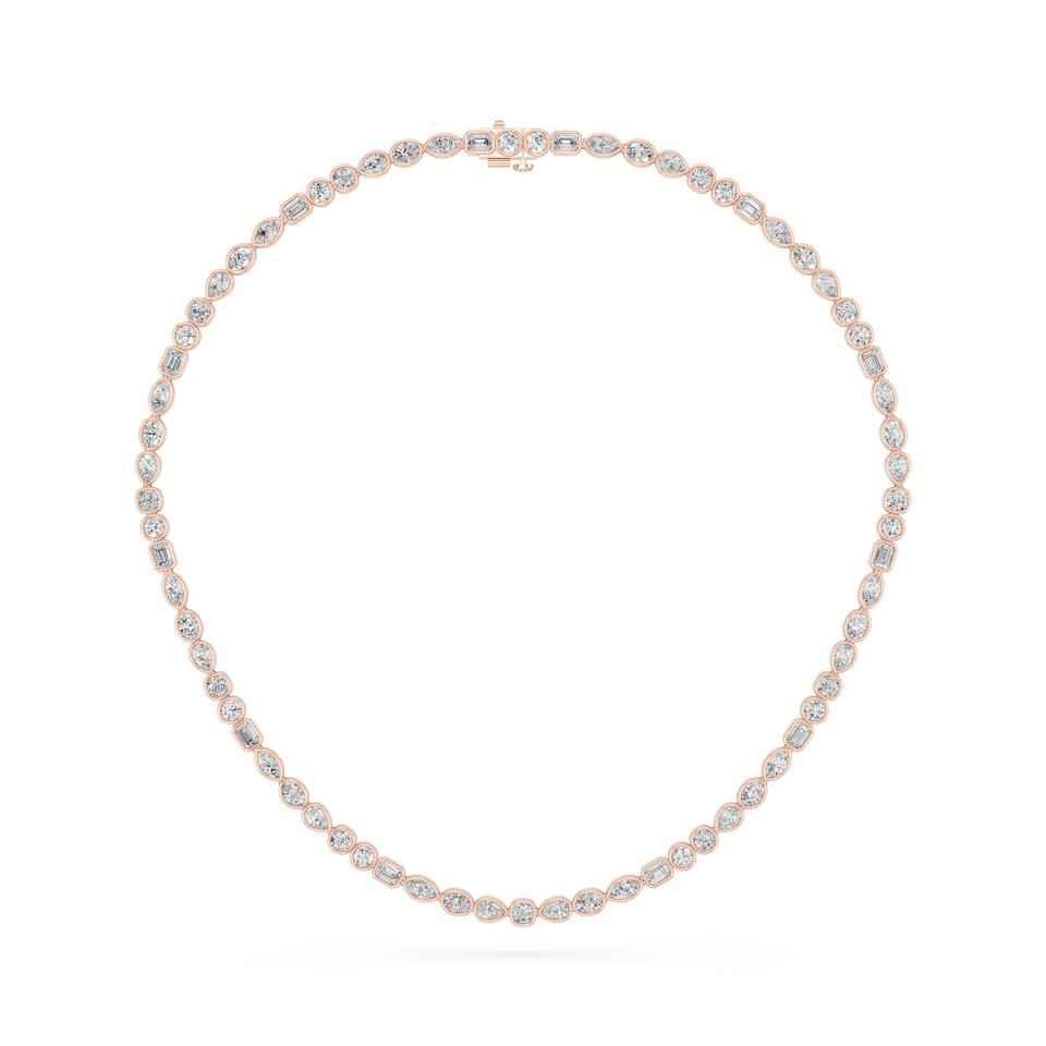 MULTI-SHAPE BEZEL NECKLACE