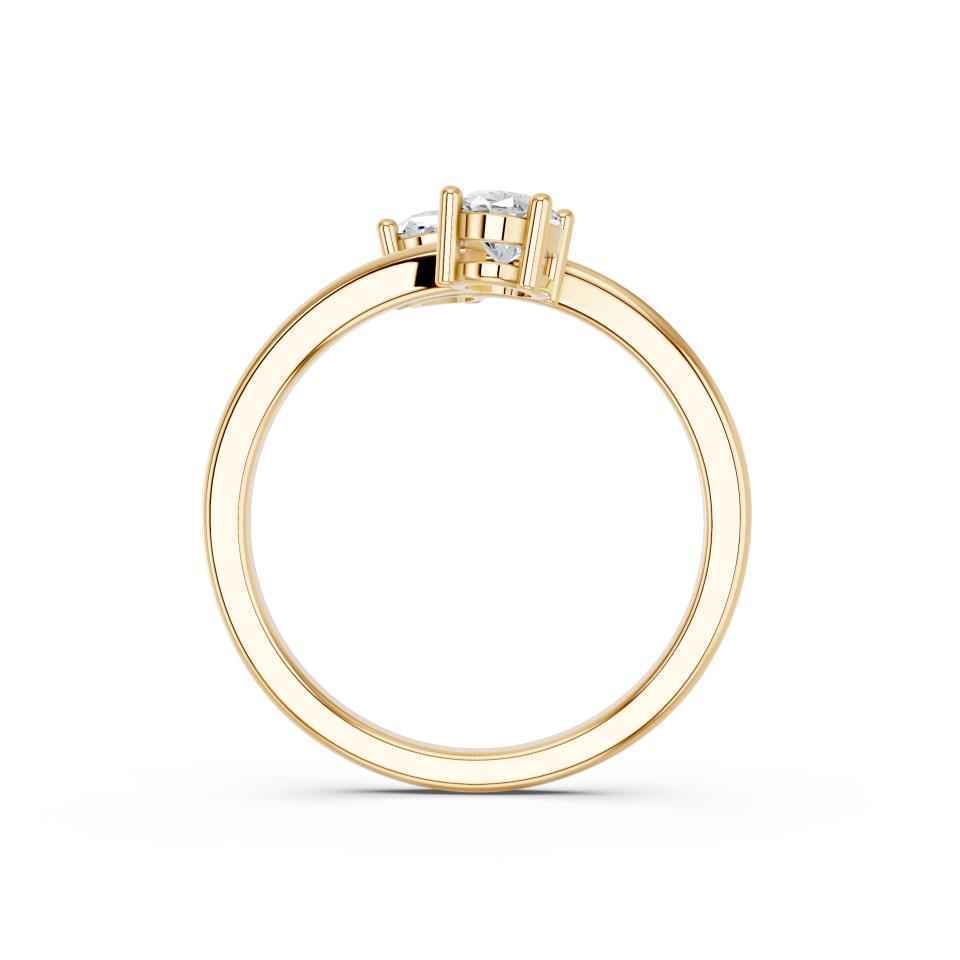 PEAR & OVAL TOI MOI RING