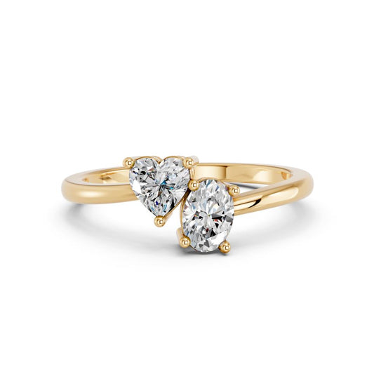 HEART & OVAL TOI MOI RING