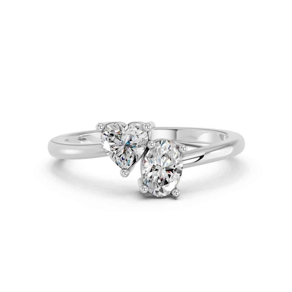 HEART & OVAL TOI MOI RING