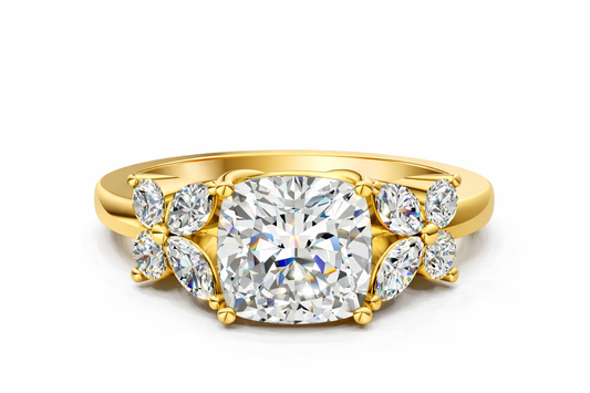 CUSHION NATURE INSPIRED RING - M&D Signature Jewels