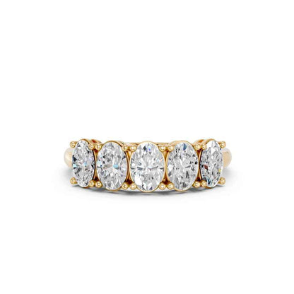 5 STONE OVAL BAND