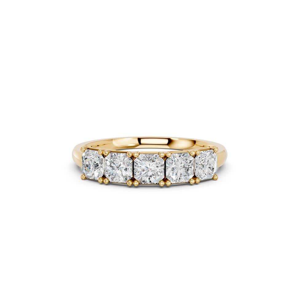 5 STONE ASSCHER BAND