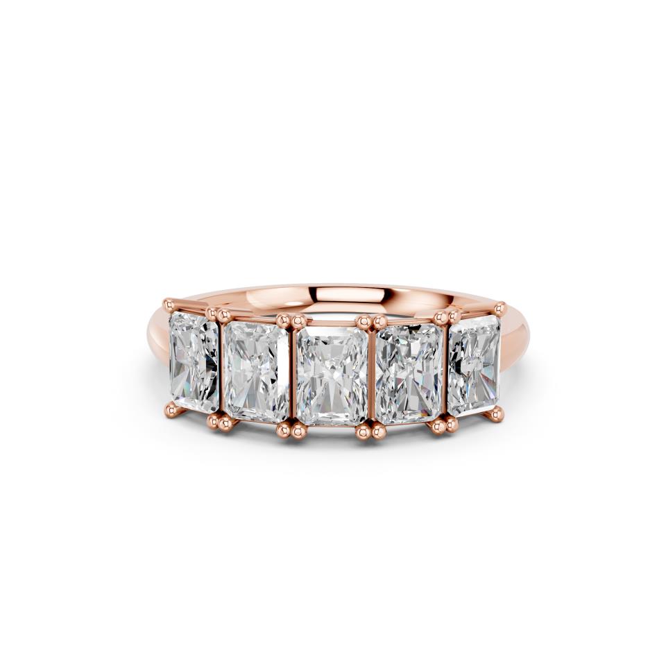 5 STONE RADIANT RING