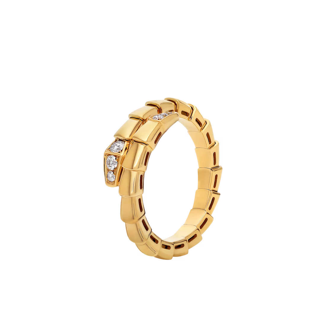 SERPENT PAVE LAB DIAMOND RING