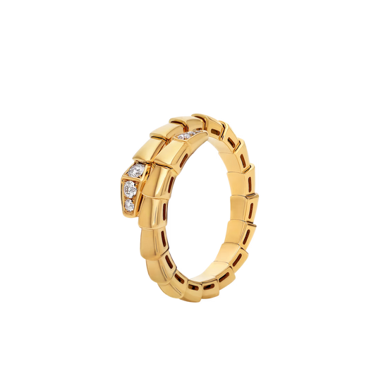 SERPENT PAVE LAB DIAMOND RING - M&D Signature Jewels