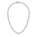 ROUND MINI BEZEL TENNIS NECKLACE