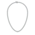 ROUND BEZEL TENNIS NECKLACE