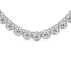 ROUND MINI BEZEL TENNIS NECKLACE